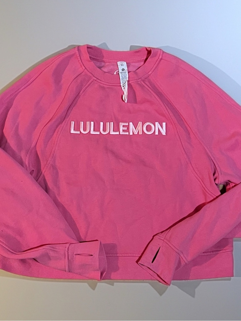lululemon athletica Pink Logo Sweatshirt